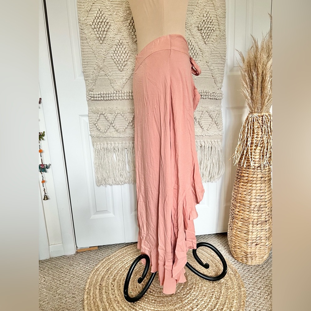 Free People Ruffle Skirt Flowy Pants - Picture 3 of 6